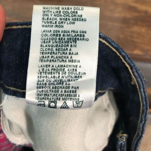 DICKIES Flannel Jeans Women's Size 8 Regular Blue Straight Leg - Picture 7 of 11